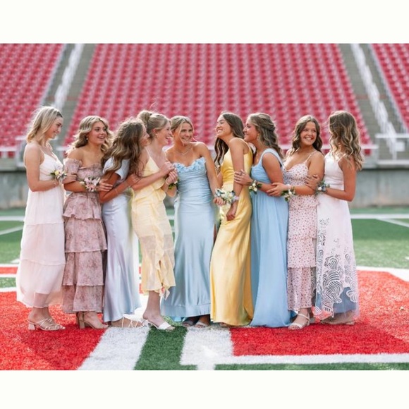 Anthropologie NWT Geisha Designs Cutwork A-Line Maxi Dress size L. - Picture 14 of 15